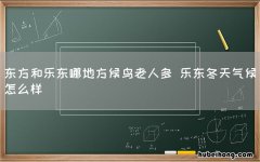 东方和乐东哪地方候鸟老人多 乐东冬天气候怎么样