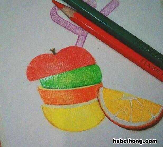 怎么画水果彩铅 彩铅画教程水果