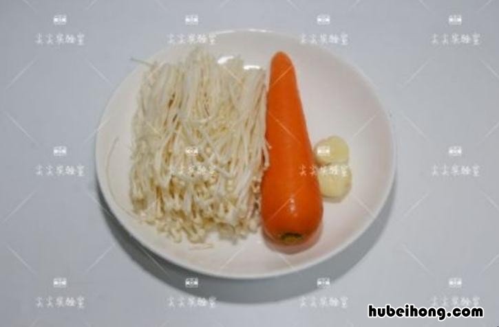 胡萝卜烩金针菇的做法是什么