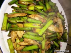 蒜苔炒腰果 腰花炒蒜苔