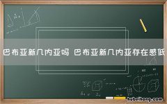巴布亚新几内亚吗 巴布亚新几内亚存在感低