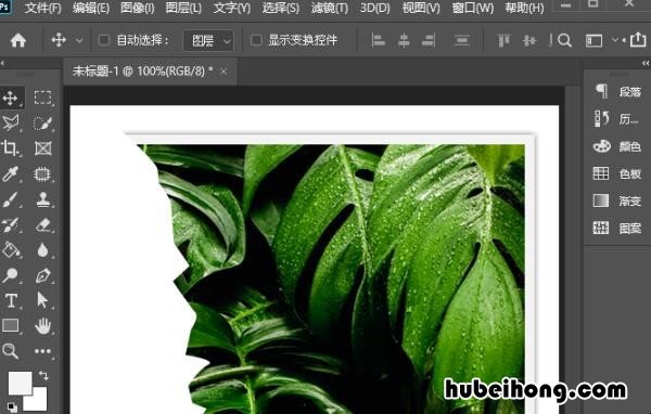 如何用ps把照片撕掉一半 ps怎么把图片一部分扣下来