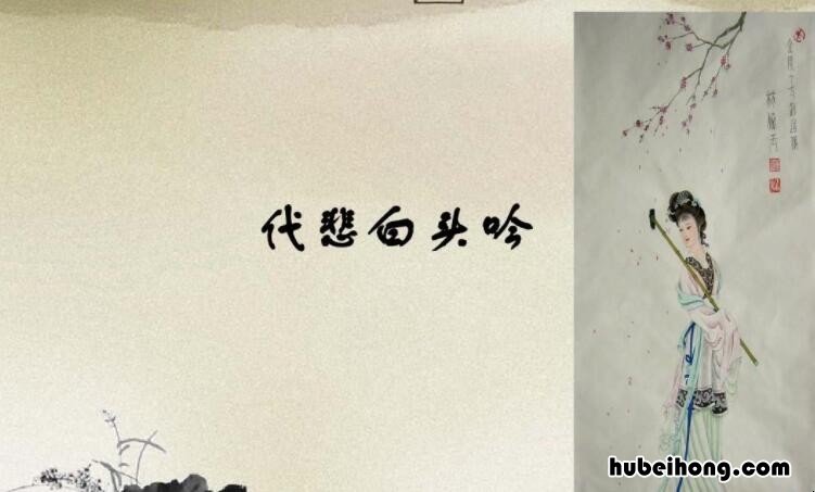代悲白头翁刘希夷 代悲白头翁全诗