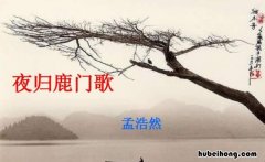 夜归鹿门山歌翻译及注释 夜归鹿门山歌解析