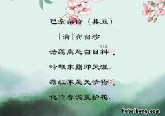其五 《己亥杂诗》其五的译文 己亥杂诗译文