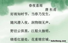 《春夜喜雨》的作者简介 春夜喜雨古诗作者是谁