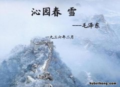 沁园春雪原文全诗 沁园春雪全诗及译文