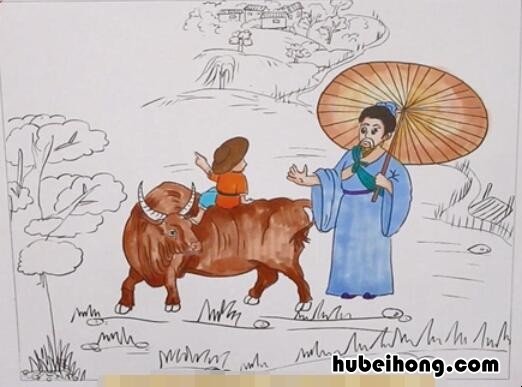 清明古诗配画好看漂亮 古诗清明的配图怎么画