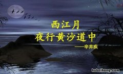 西江月夜行黄沙道中写于哪一年 西江月夜行黄沙道中谁写的