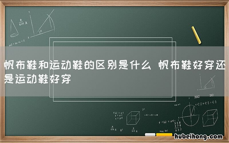 帆布鞋和运动鞋的区别是什么 帆布鞋好穿还是运动鞋好穿