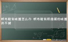 帆布鞋有味道怎么办 帆布鞋有股难闻的味道洗不掉