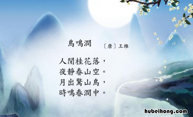 鸟鸣涧这首诗的翻译和原文 鸟鸣涧这首古诗的翻译