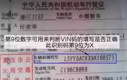 车架号每个字母数字的含义 车架号每个字母代表