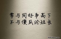 不与傻瓜论短长的后面一句是什么 不与傻瓜论短长下一句