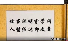 世事洞明皆学问下一句是什么意思 世事洞明皆学问下一句是什么呢