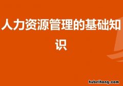 人力资源入门必备知识有哪些 人力资源管理入门必读