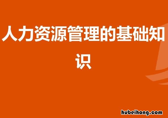 人力资源入门必备知识有哪些 人力资源管理入门必读