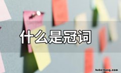 什么是冠词 什么是冠词英语举例讲解