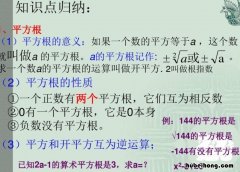 什么是平方根 平方根的定义