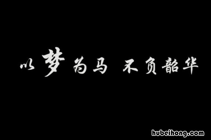 以梦为马不负昭华什么意思 以梦为马 不负韶华是什么意思怎么读