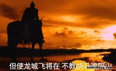 但使龙城飞将在不教胡马度阴山的意思是什么 但使龙城飞将在不教胡马度阴山它的意思是什么