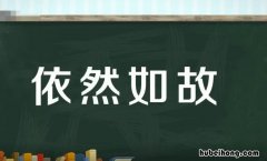 依然如故什么意思 无缘无故依然如故什么意思