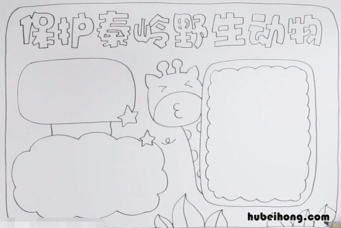 保护秦岭野生动物手抄报怎么画 保护秦岭保护动物手抄报