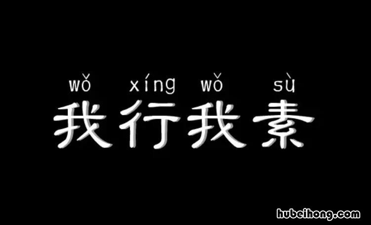 关于我行我素的句子有哪些 表达我行我素霸气的句子