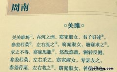 关关之鸠在河之洲出自哪里 关关之鸠 在河之洲