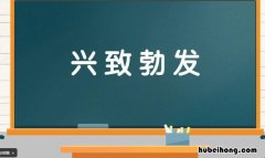兴致勃发是什么意思 兴致勃勃是什么意思解释词语