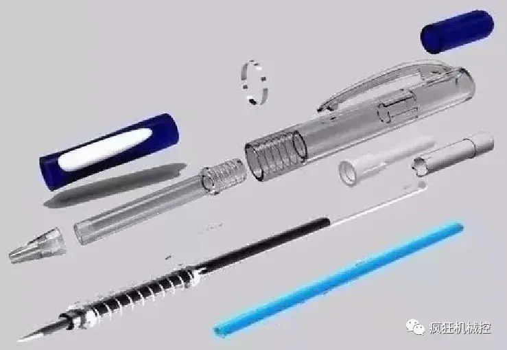 圆珠笔的结构图 圆珠笔原理