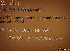 单项式的定义和性质是什么 多项式和单项式的概念