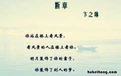 卞之琳《断章》表达了什么情感 卞之琳《断章》阅读理解