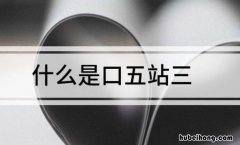 口五站三是什么意思 科目四口五站三是什么意思