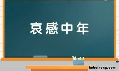 哀感中年的意思是什么 哀乐入中年是什么意思