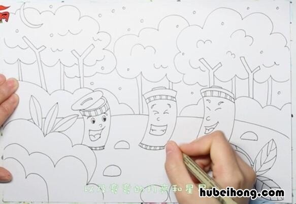垃圾分类儿童画怎么画 垃圾分类的儿童画 简单