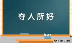 夺人所好是什么意思 夺人所好是成语吗
