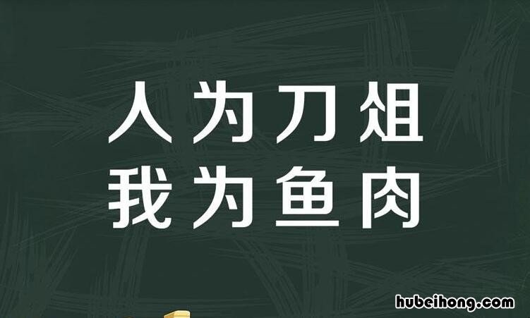 如今人方为刀俎我为鱼肉何辞为是什么意思 如今人方为刀俎的刀俎什么意思