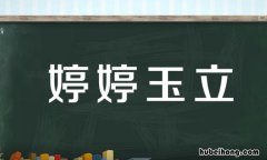 婷婷玉立是什么意思 婷婷玉立的解释意思