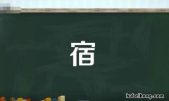 宿的多音字组词有哪些 宿的多音字组词?