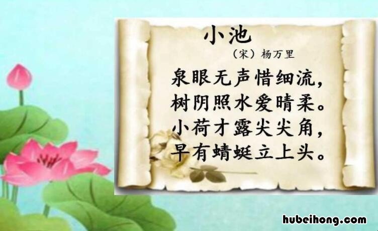 小荷才露尖尖角是哪首诗 小荷才露尖尖角是哪首诗的诗句