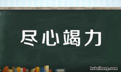 尽心竭力的意思是什么 尽心竭力的意思是什么?