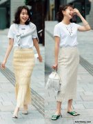 白t恤配什么衣服 白t恤衫搭配女装