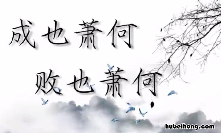 成也萧何败也萧何是谁的经历 成萧何败萧何的故事