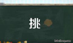 挑的多音字组词有哪些 挑的多音字并组词