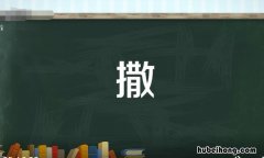 撒的多音字组词有哪些 撒的多音字组词组