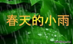 春天的小雨作文怎么写 春天的小雨滴滴滴论文