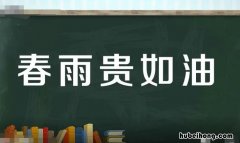 春雨贵如油的意思是什么 春雨贵如油下一句是什么 百度网盘