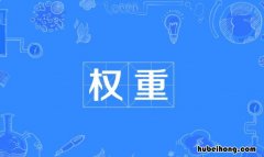 权重是什么意思 权重到底是什么意思