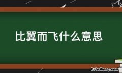 比翼而飞的意思是什么 比翼而飞这个成语的意思